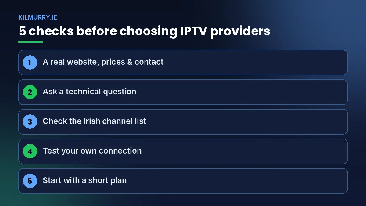 IPTV providers checklist - 5 checks before you pay